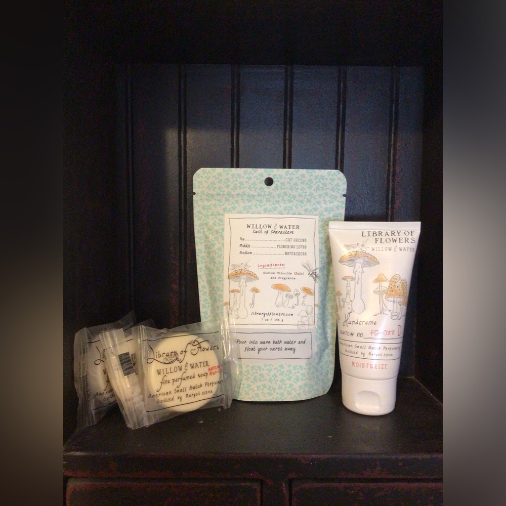 NEW 5PC Library of Flowers Willow and Water Set